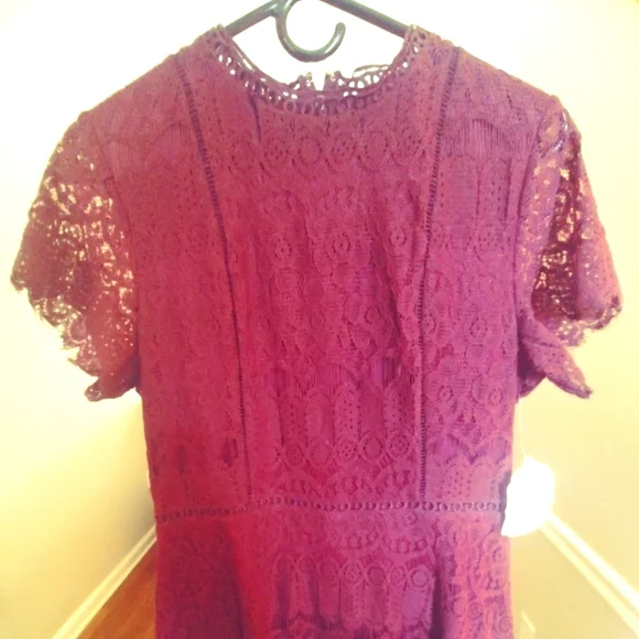 black lace high neck mini dress Aleksandra Black Floral Lace Mini Dress, S / Black main image 0